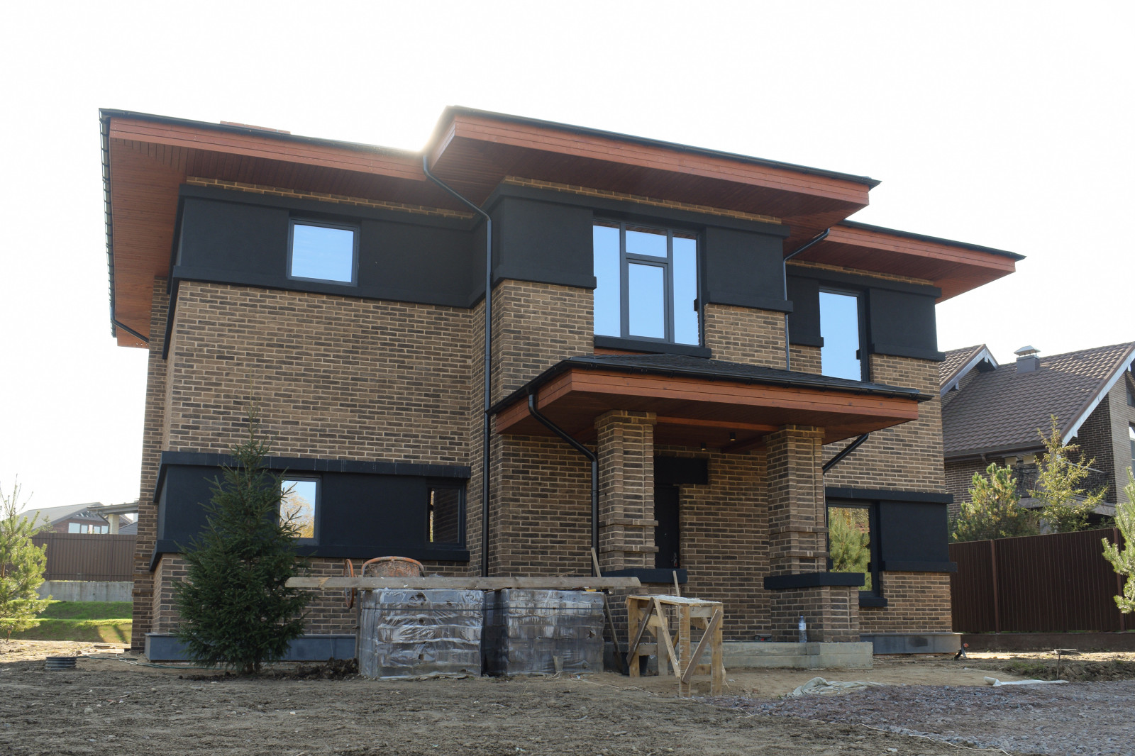 Загородный дом из кирпича в КП "Охтинское раздолье", Санкт-Петербург