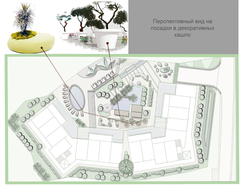 Проект ландшафта отеля