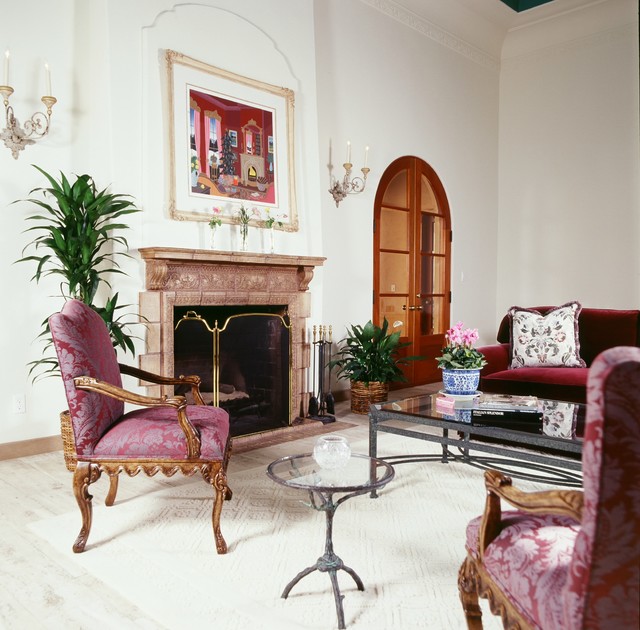 1920 S Italian Villa Lemon Heights Traditional Living Room