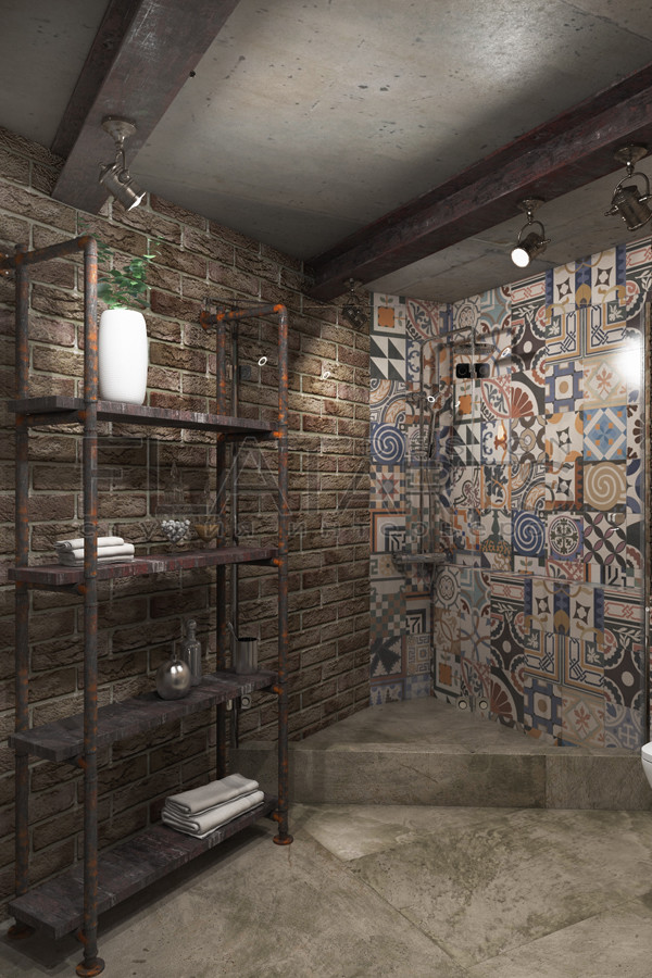 Дизайн двухуровневой квартиры 134 кв.м. в стиле лофт