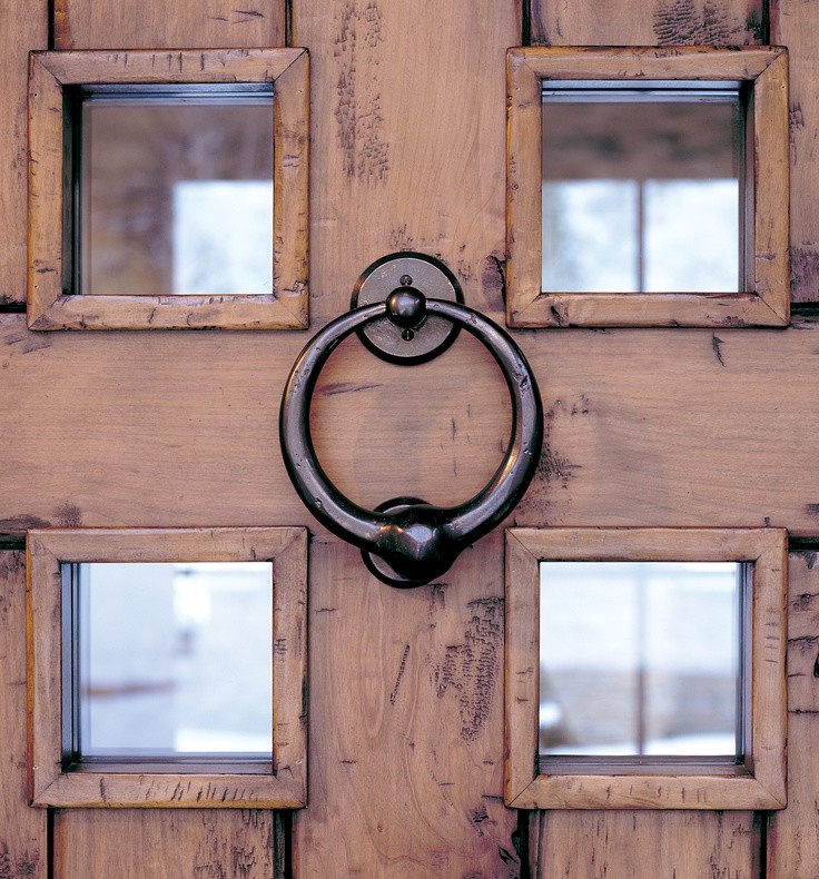 Inspiration for a rustic entryway remodel in Jackson