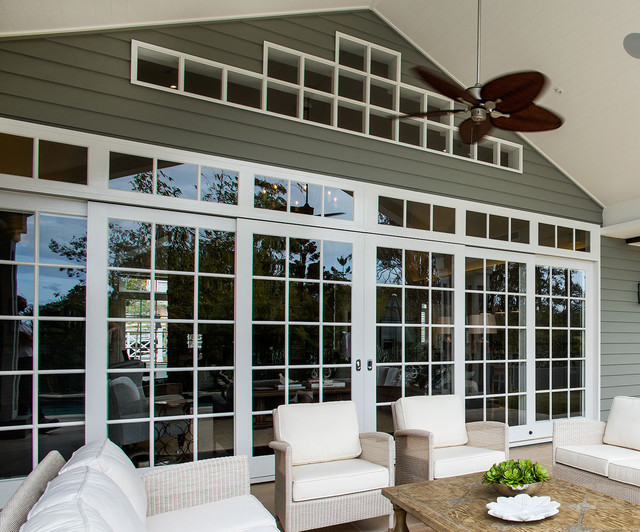 Unmissable Hamptons Style timber and glass windows fixed windows by