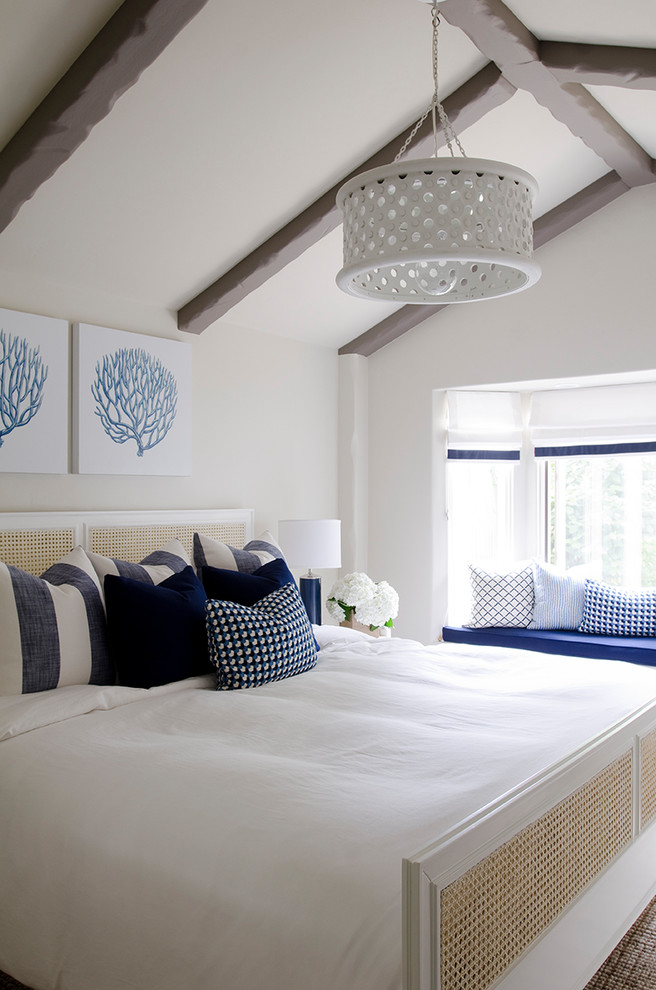 Bedroom - coastal bedroom idea in San Francisco