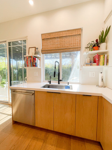 White Oak Flooring & Cabinets, Countertops, Windows, Backsplash & Appliances