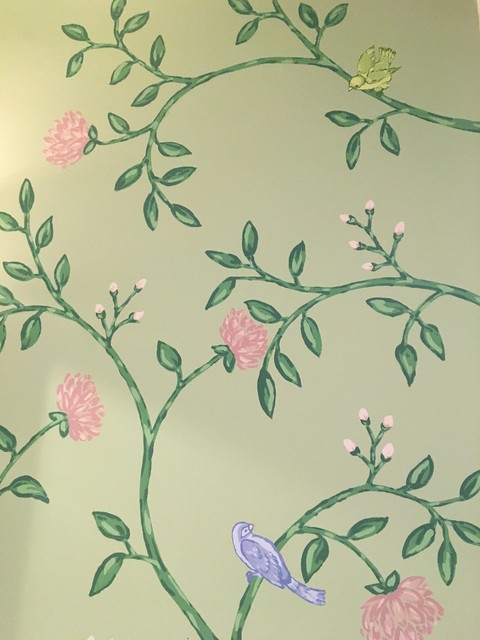 Flora and Fauna Bathroom shabby-chic-style-bathroom