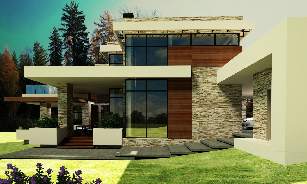 Проект индивидуального жилого дома. Каменка