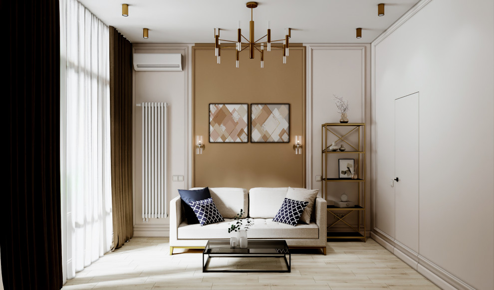 Стильный Дизайн Однокомнатной Квартиры в жк Западный порт в Москве