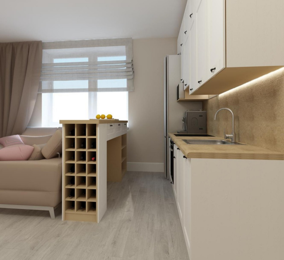 Кухня-гостиная. Визуализация