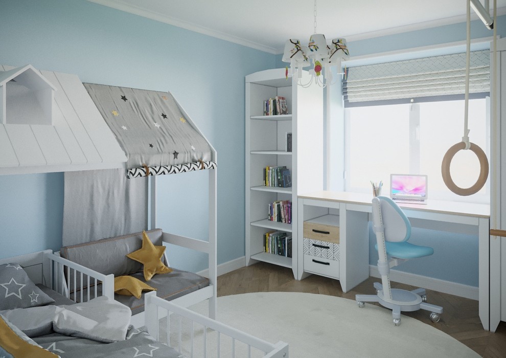 Проект квартиры 77 кв.м. с камином