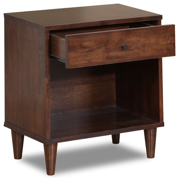Vilas 1drawer Nightstand Contemporary Nightstands And Bedside