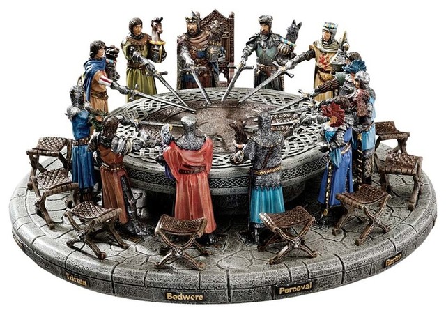 King Arthur And The Knights Of Round Table Sculptural Set King Arthur And The Knights Of Round Table Sculptural Set