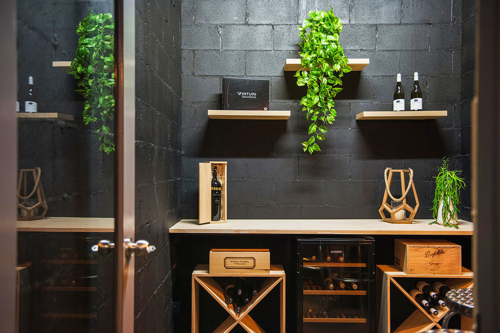 Contemporary wine cellar in Adelaide.