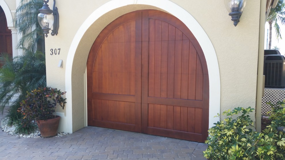 Amarr by design wood door - Tropical - Garage - Miami - by Garage Doors