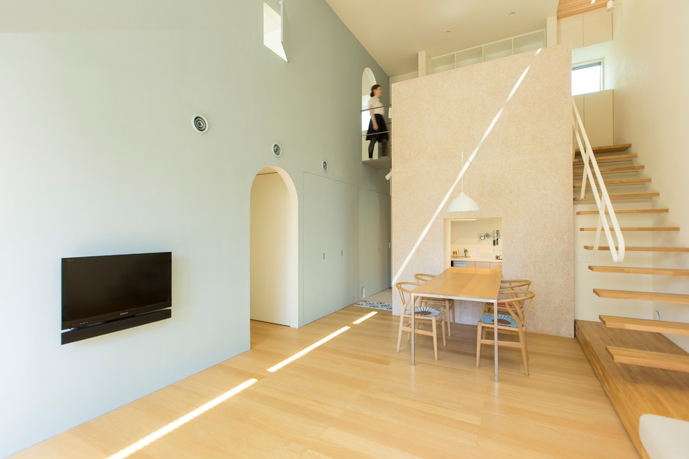 東京23区にある北欧スタイルのおしゃれなリビングの写真