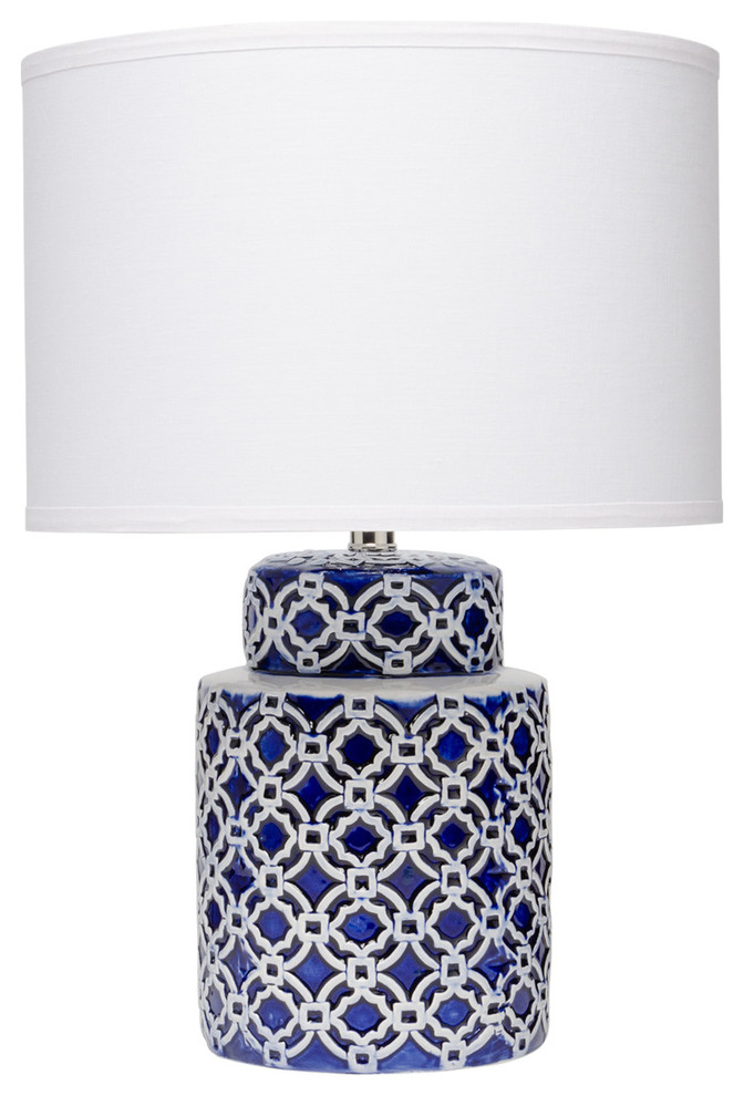 Marina Table Lamp Blue And White, Marina Table Lamp