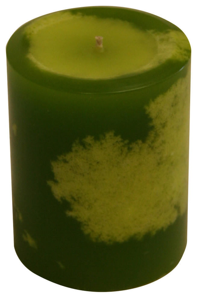Lemon Grass 4" Pillar Candle Contemporary Candles by Full Moon Candle Co. Houzz
