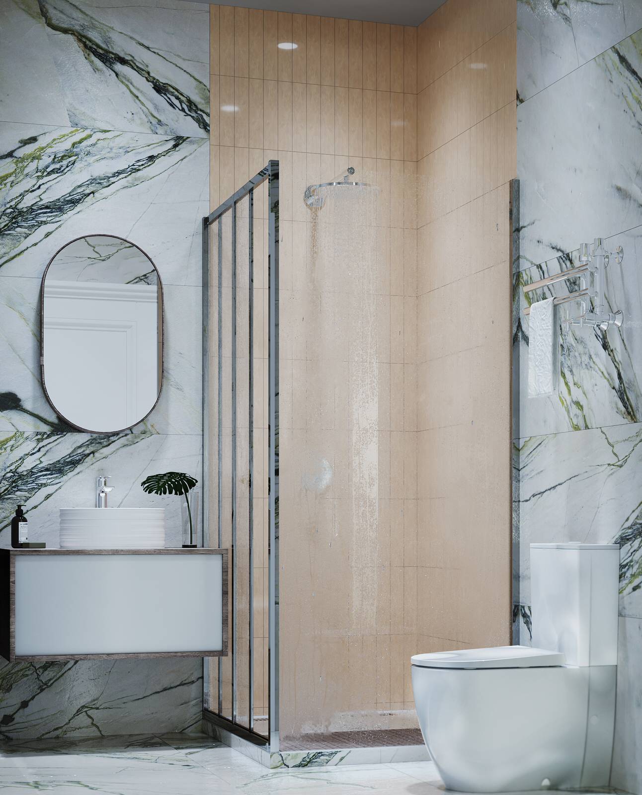 Дизайн проект интерьера коттеджа 140 кв.м.