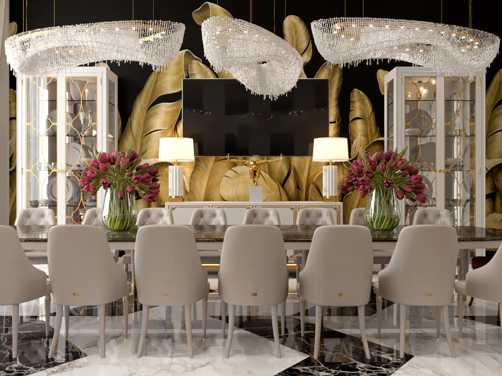 Дизайн Холла Гостиной в Доме 800 м2 | Luxury Dinning Room Design 800 m2