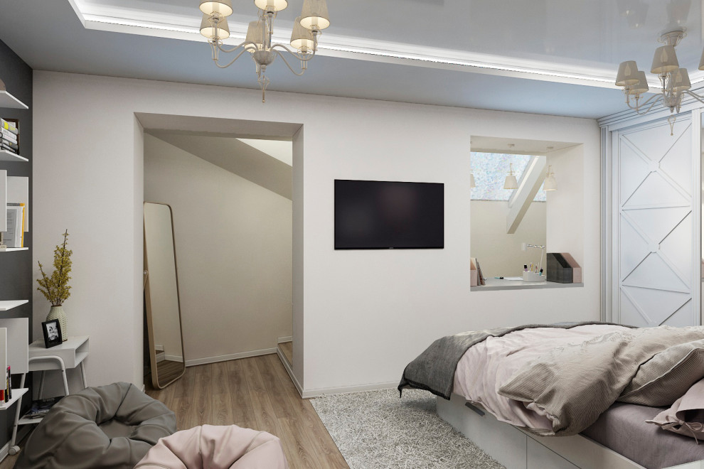 Серая - Белая спальня