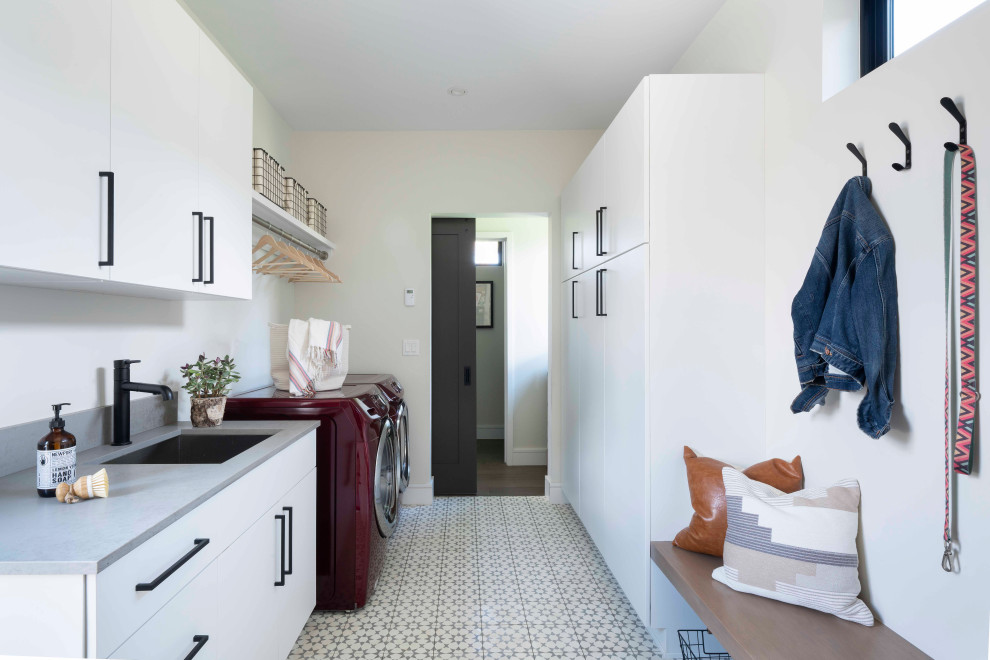 Inspiration for a country laundry room in Denver.