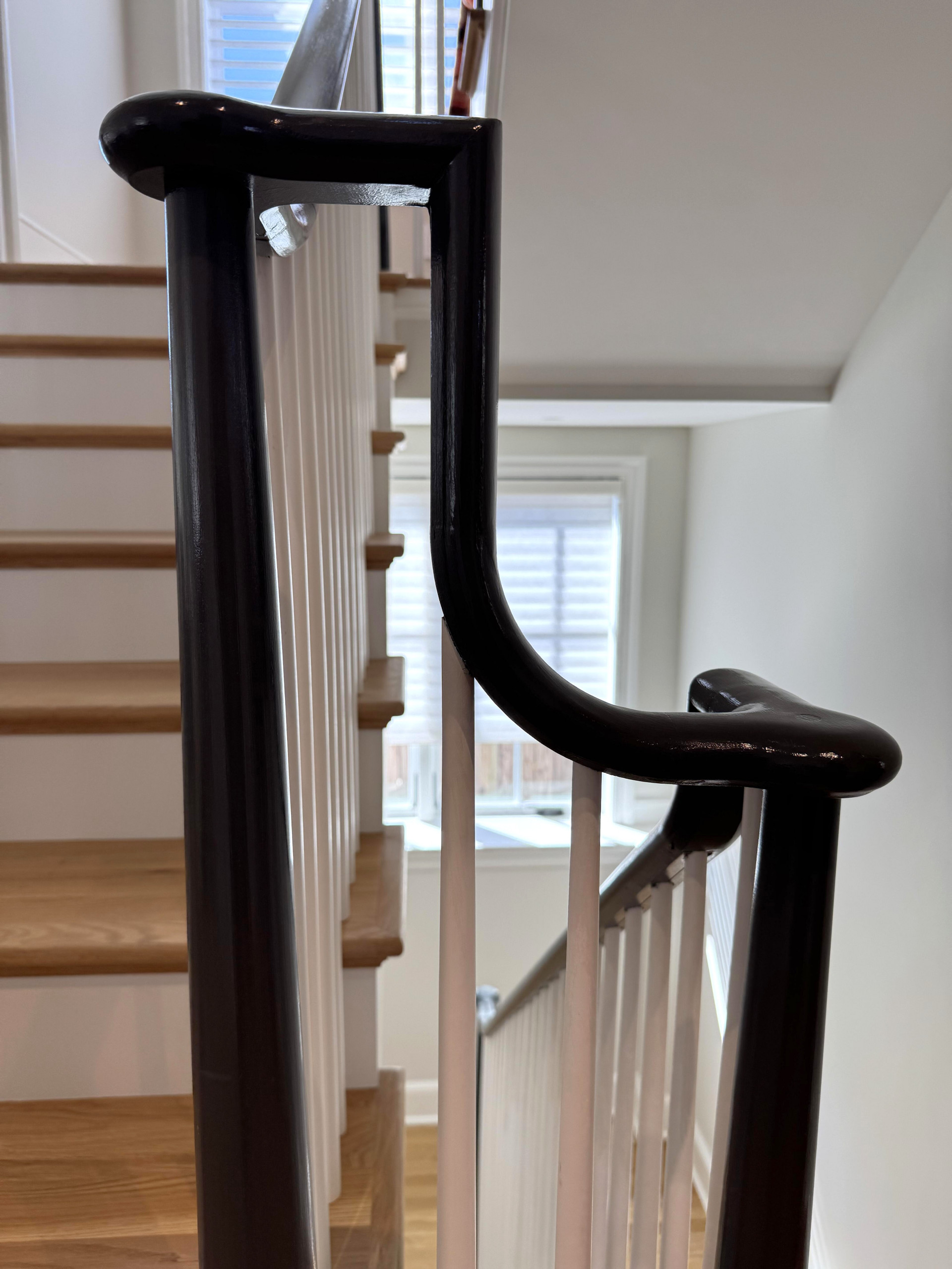142_Airy Staircase with Over the Post Balustrade, Arlington, VA