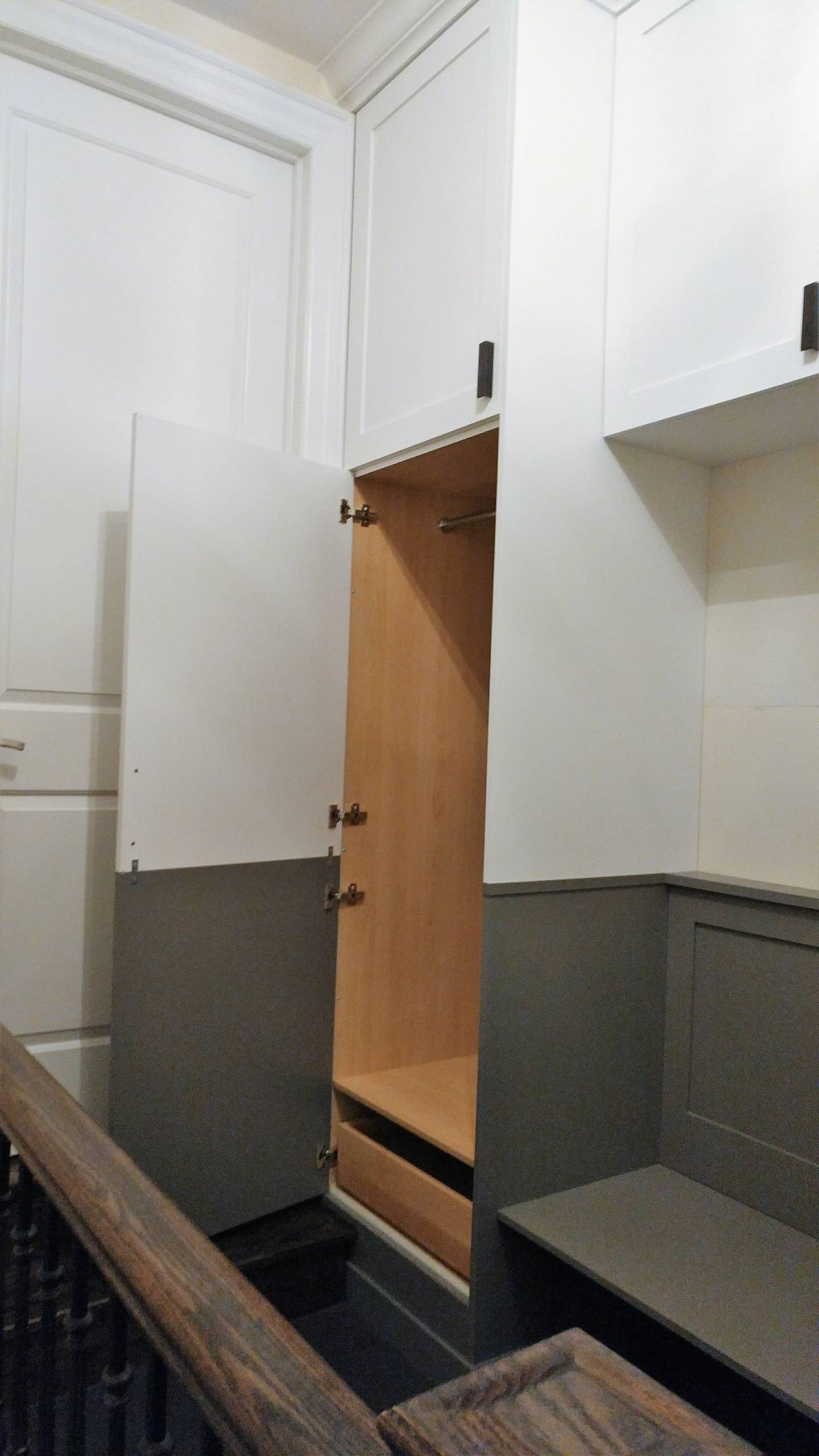 Mud Room Custom Made Cabinetry