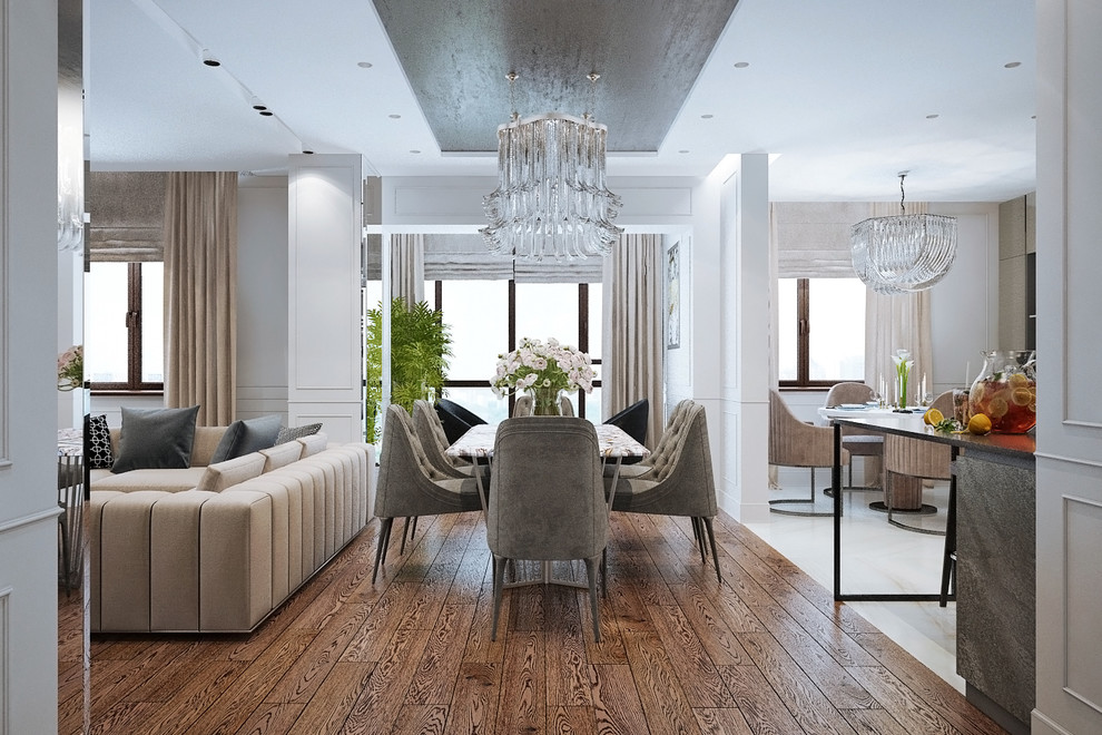 Рабочий процесс. Дизайн квартиры современная классика 150 кв.м.