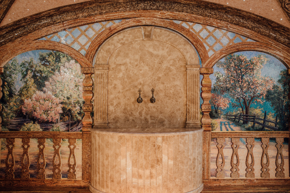 Мраморная курна в хамаме.