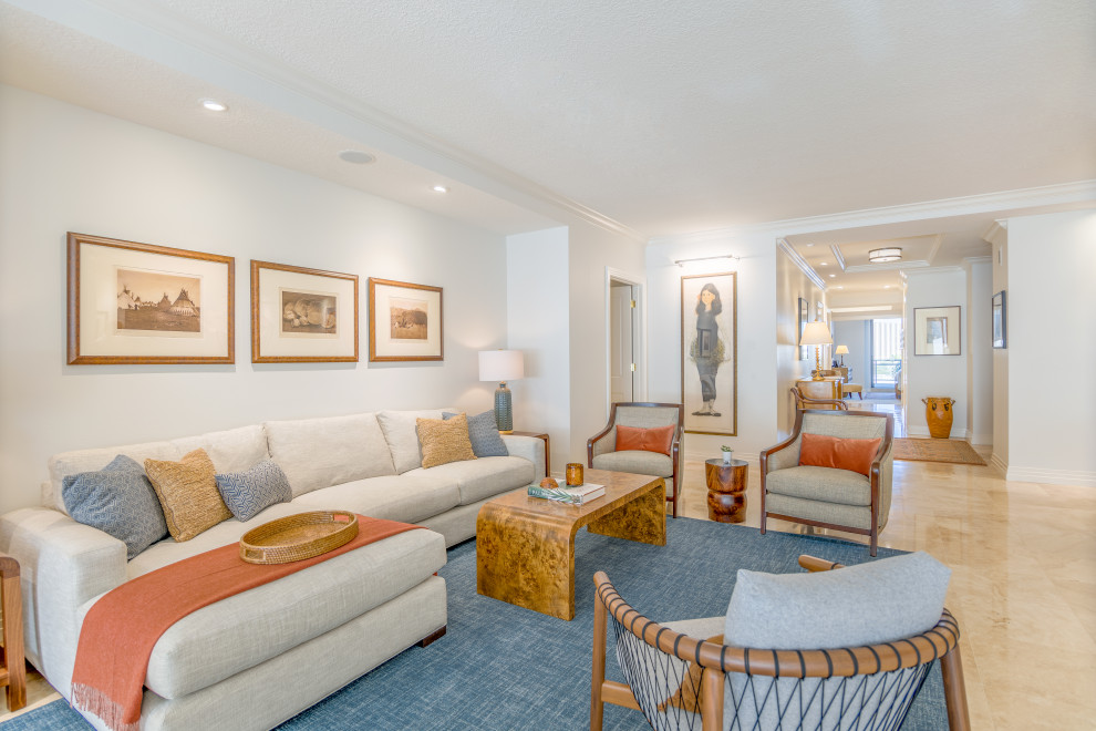 The Savoy on Palm Eclectic Living Room Tampa by Chic on the