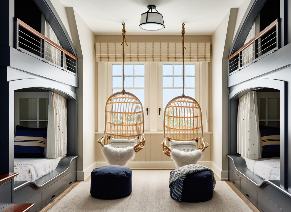 Beach style kids' room photo in Providence