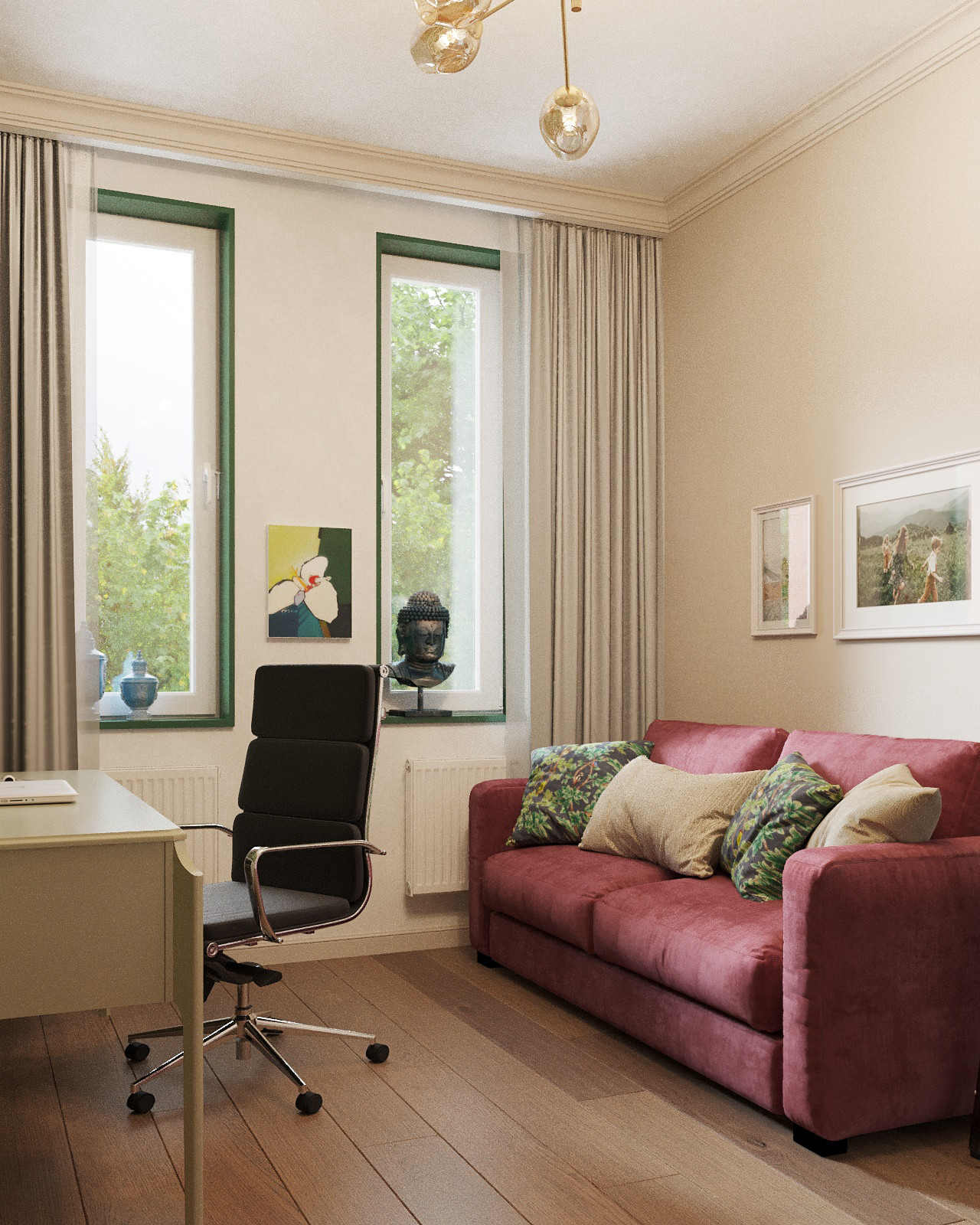 Яркая эклектика для молодой семьи