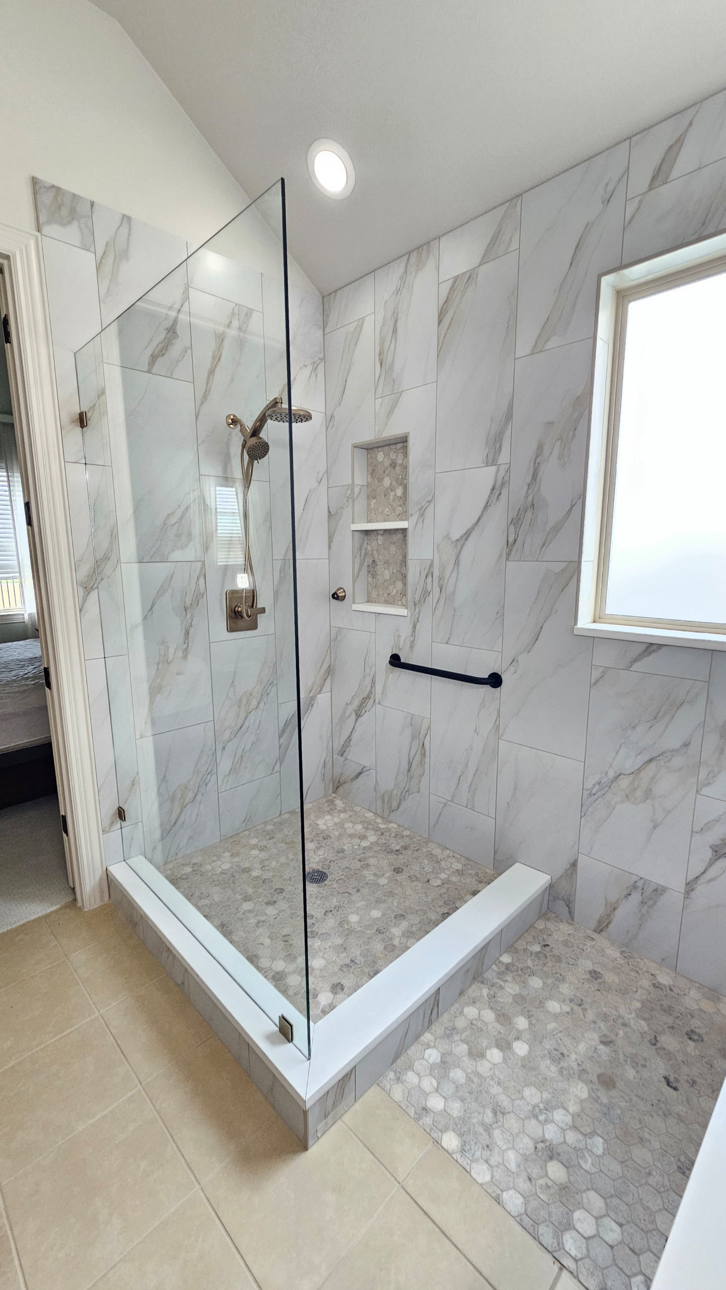 McKinney TX - Mary Full master Bathroom Remodeling