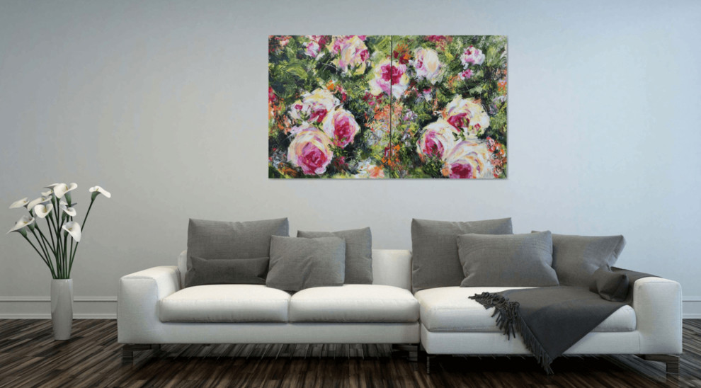 Гостиная - Дизайн интерьера - Картины художницы Дианы Маливани (6)