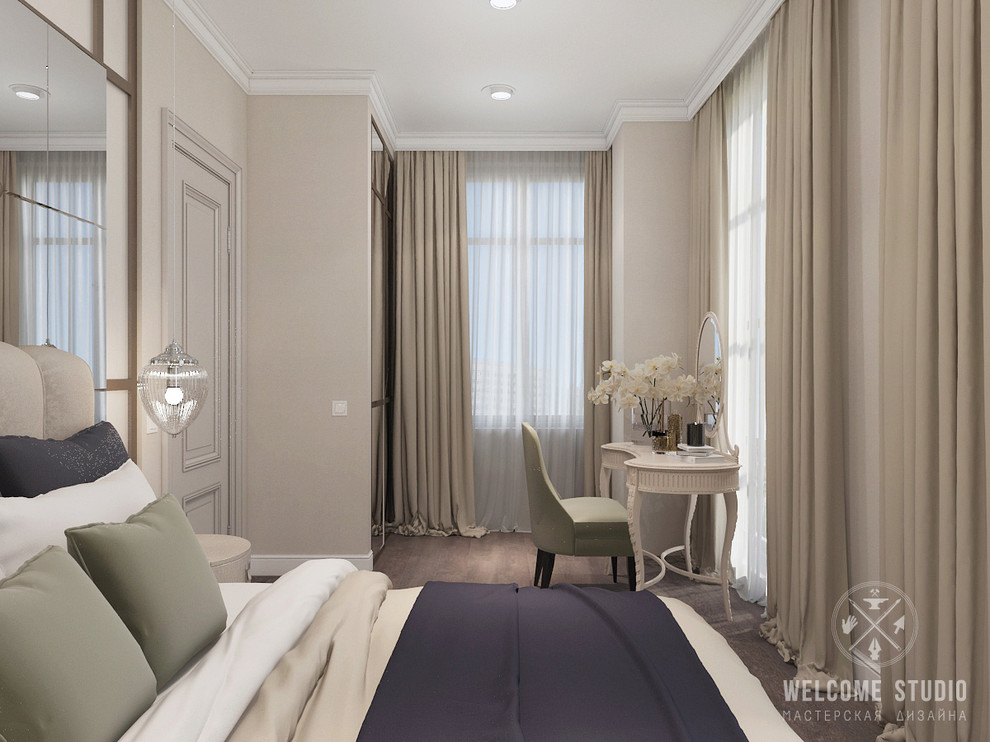 «Savanna’s color». Трёхкомнатная квартира в Москве.