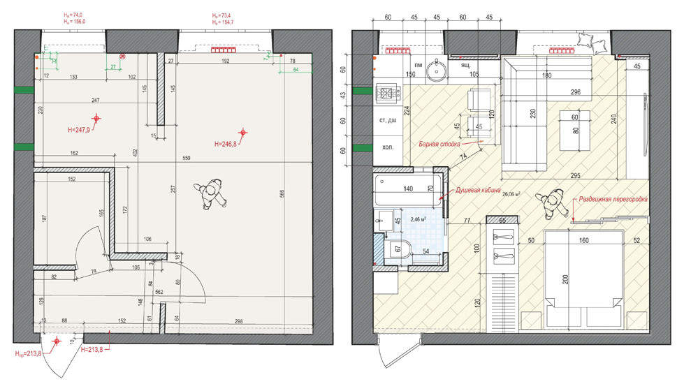 Однокомнатная квартира для молодого человека
