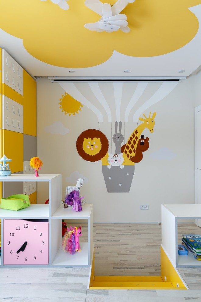 Inspiration for a contemporary kids' room in Saint Petersburg.