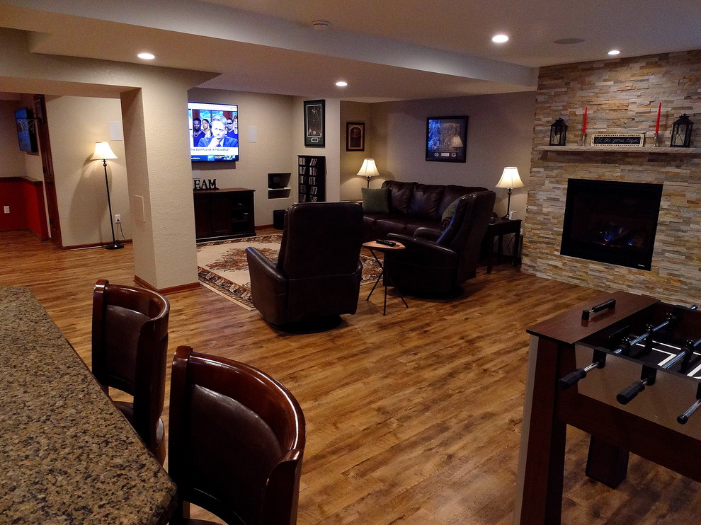 Finished Lower Level in West Bend, WI.
