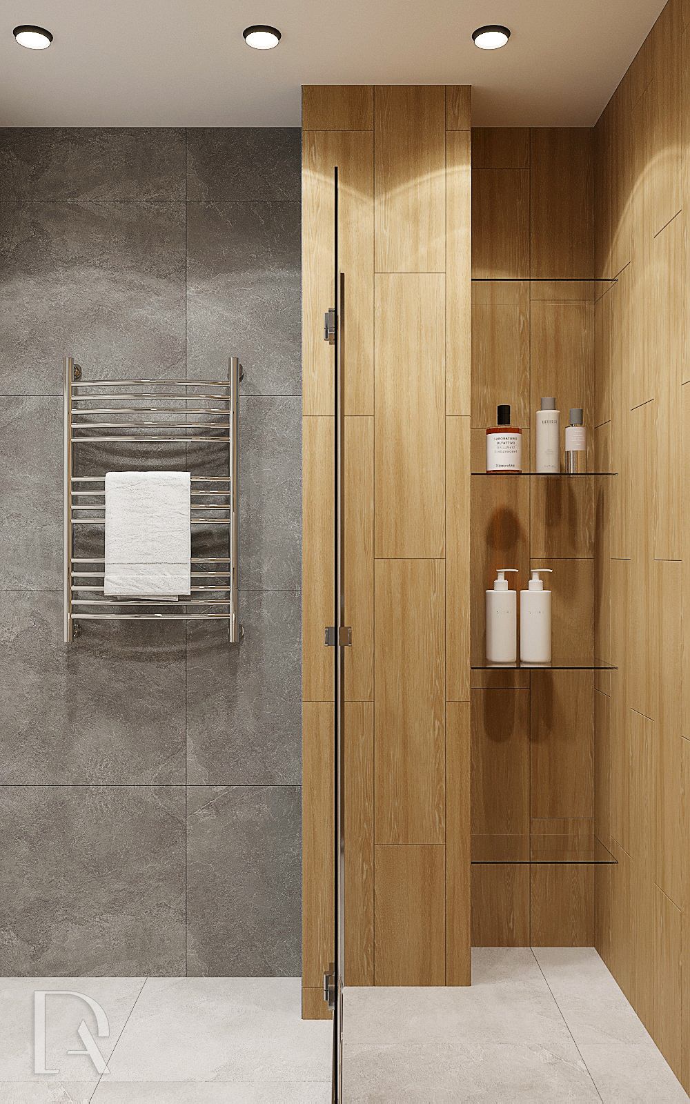 Санузел с душевой 3 м2