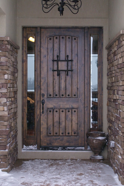 Rustic Doors Mahogany Rm1 Rustic Knotty Door 1 3 4 By Eto