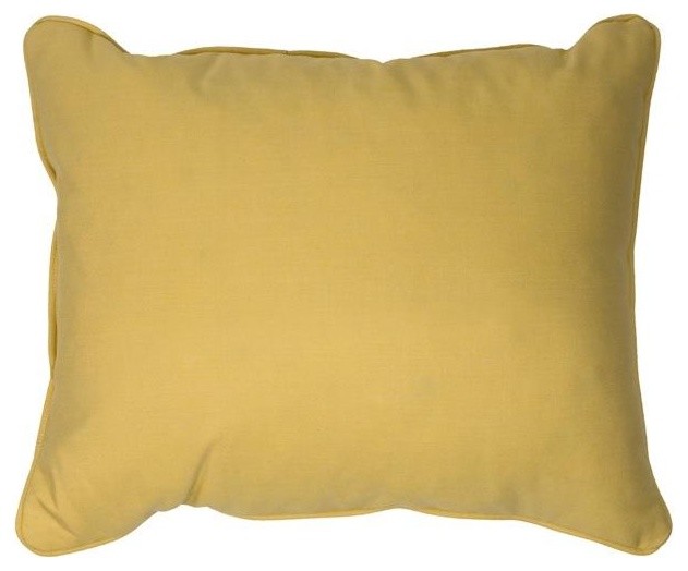 Canvas Cornsilk Corded Outdoor Pillows