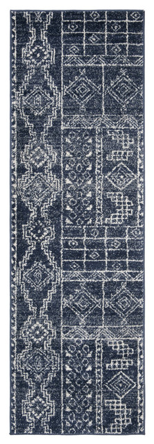 SAFAVIEH Area Rug 11x15 - Adirondack Collection - Large - Slate & Ivory, Oriental Medallion Design, Non-Shedding & Easy to Clean, Ideal for Living Room, Bedroom, Dining Space (ADR108T