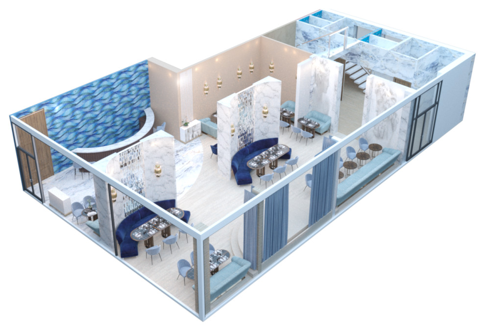 Дизайн-проект греческого ресторана