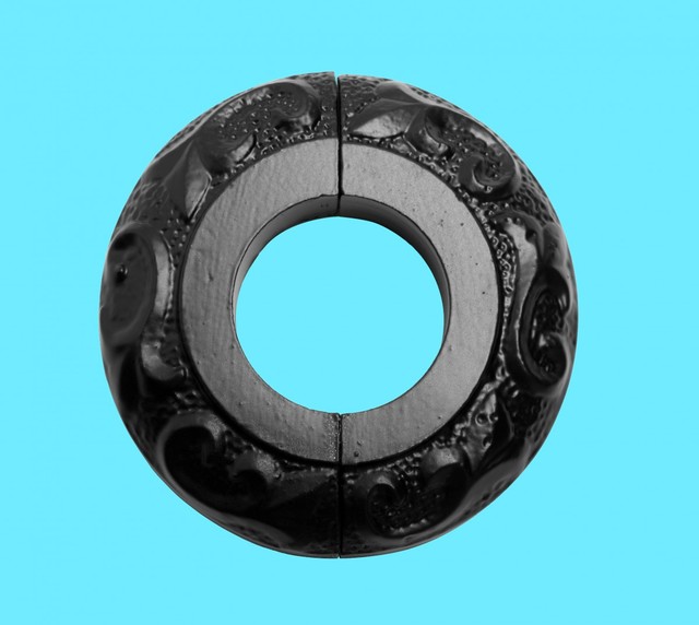 Black Radiator Flanges Aluminium Escutcheon Ring Plate 1.25