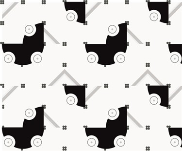 Carriage Wallpaper, 7 Panels