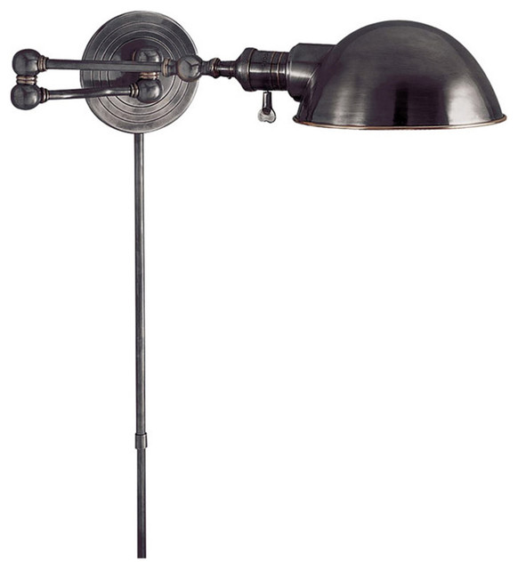 Visual Comfort Visual Comfort Lighting E.F. Chapman Boston 1 Light Swing-Arm Wall Light - Swing ...
