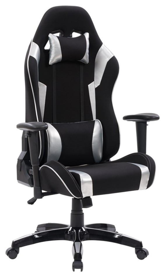UrbanPro High Back Ergonomic Gaming Chair in Black and Silver Gaming