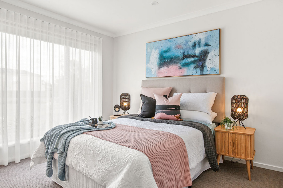 Scandinavian bedroom in Melbourne.