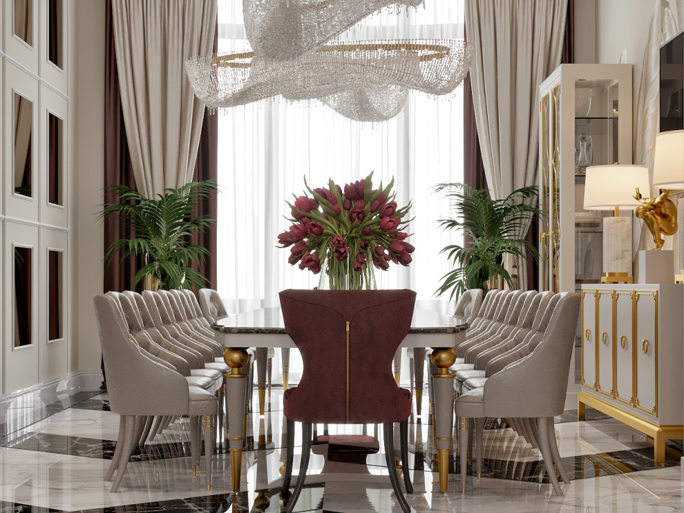 Дизайн Холла Гостиной в Доме 800 м2 | Luxury Dinning Room Design 800 m2