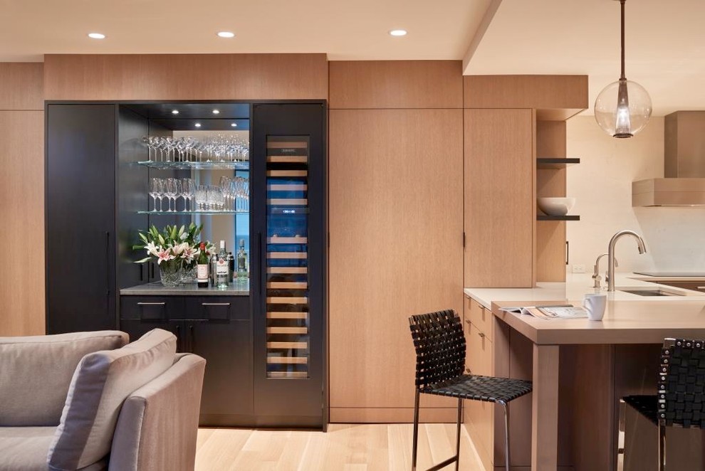 Meydenbauer Condo Residence - Modern - Home Bar - Seattle - by Hilary ...