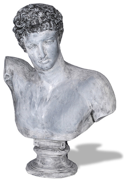 Hermes Bust Statue - Mediterranean - Garden Statues And ...